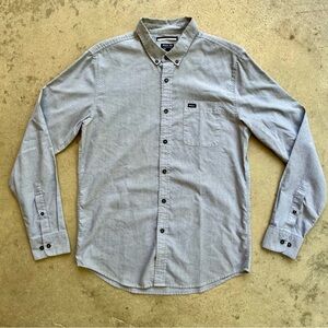 RVCA Gray Casual Button Down Shirt